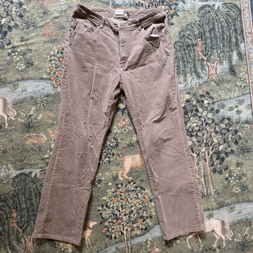 Chico’s Corduroy Taupe Pants